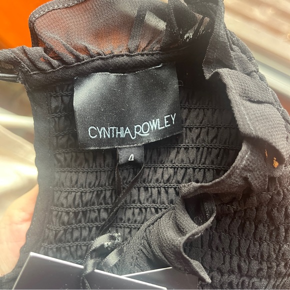 NWT Cynthia Rowley smocked ruffle dress - Picture 8 of 9